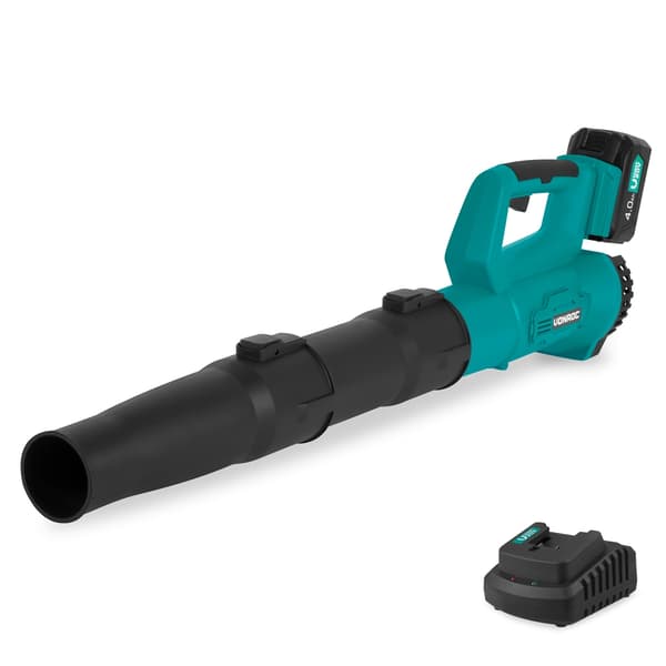 VONROC Løvblæser 20V – Axial design | Luftmængde 7m3/min | Inkl. 4.0Ah akku og oplader