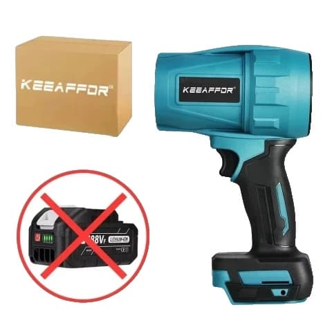 KeeAffor Turbo Blower, 2000W Utgångseffekt, 0-200m/s Vindhastighet,2 BATTERI 588VF NO Battery Set