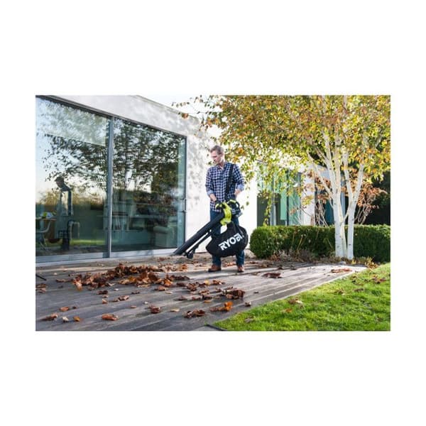 2-i-1 fläkt vakuum-mulcher - RYOBI - Borstlös - 201 km/h - 6 m³/min