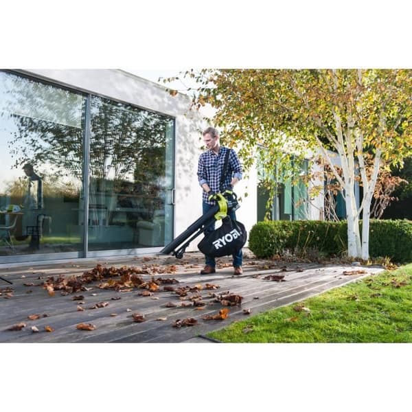 2-i-1 fläkt vakuum-mulcher - RYOBI - Borstlös - 201 km/h - 6 m³/min