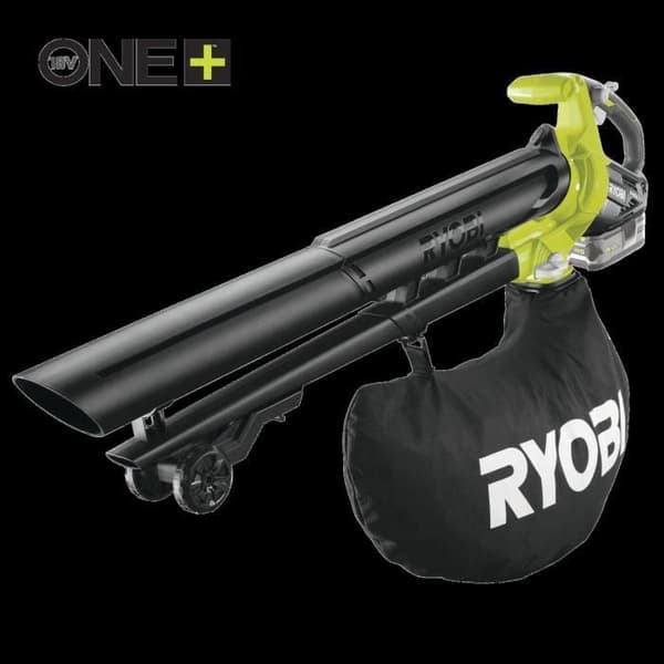 2-i-1 fläkt vakuum-mulcher - RYOBI - Borstlös - 201 km/h - 6 m³/min