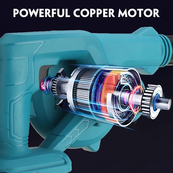 1500W 20000rpm 18V 2-in-1 sähköinen ilmapuhallin Puhallin-imu käsipuhalluskone pölynpuhdistukseen mit 1 paristot