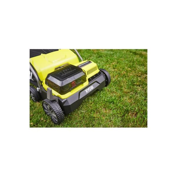 RYOBI - 18V Borstlös markör/luftare Ø 35 cm 2-i-1 - 2 litium + 18V 4,0 Ah batterier och laddare - RY18SFX35A-240