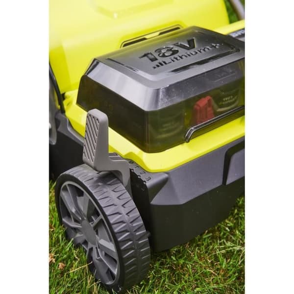 RYOBI - 18V Borstlös markör/luftare Ø 35 cm 2-i-1 - 2 litium + 18V 4,0 Ah batterier och laddare - RY18SFX35A-240