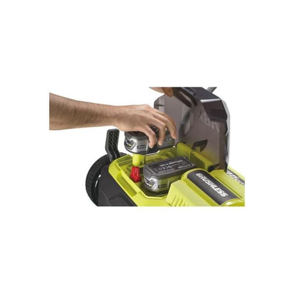 RYOBI - 18V Borstlös markör/luftare Ø 35 cm 2-i-1 - 2 litium + 18V 4,0 Ah batterier och laddare - RY18SFX35A-240