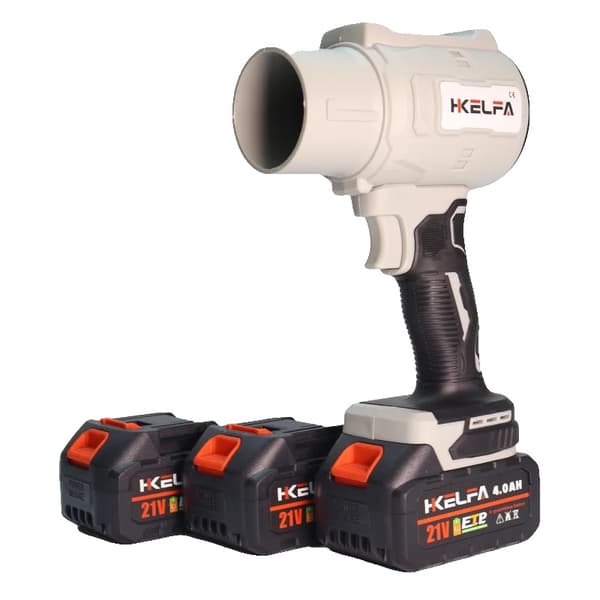 Elektrisk Turbo Blåsare, 2000W Effekt, 200 m/s Vindhastighet,4Ah x2