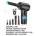 Miniatyrbild 4 av 4: INN Tryckluftsfläkt 6900 mAh luftdammare elektriska dammblåsare dammblåsare för elektronikprodukt