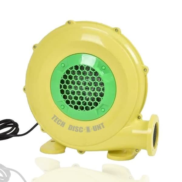 TD® elektrisk blåsare med 480W motorluftpump med fläkt för uppblåsbar slott och grillenhet Gul/multifunktion