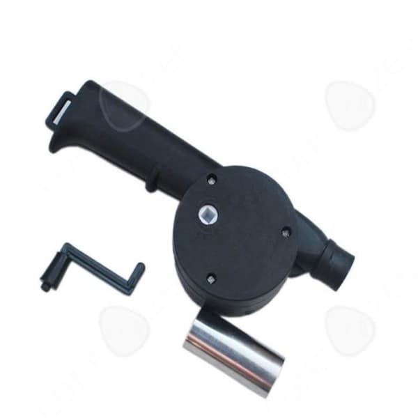 CONFO® Bärbar Blåsare Utomhus BBQ Hårtork Bärbar manuell fläkt Handvev Fläkt Camping BBQ Tool