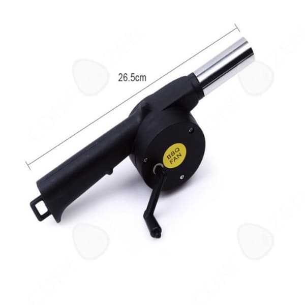 CONFO® Bärbar Blåsare Utomhus BBQ Hårtork Bärbar manuell fläkt Handvev Fläkt Camping BBQ Tool