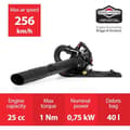 Miniatyrbild 3 av 4: Trädgårdsdammsugare - NAX POWER PRODUCTS - 950V - Motor 25,4 cm3 - 0,75 kW - Påse 40L