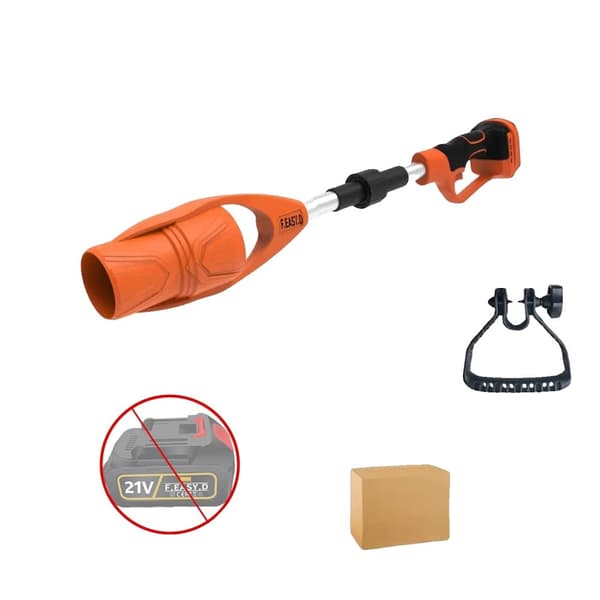 Fällbar Sladdlös Lövblåsare, 400W Effekt, 63m/s Vindhastighet,Orange ingen batteri