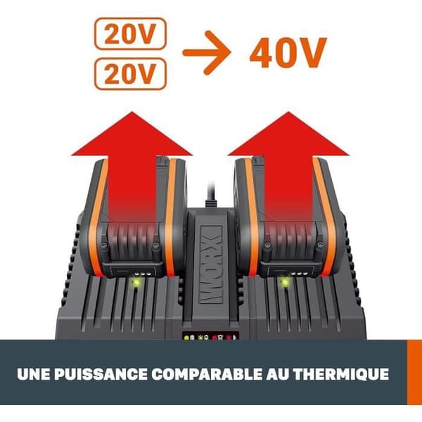 WORX Nitro - Trådlös Blåsare BRUSHLESS - 40V - 4Ah - WG585E.9