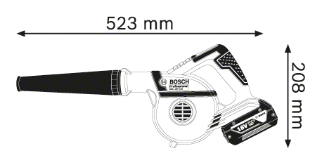 Bosch Professional GBL 18V-120 06019F5100 Sladdlös Lövblås