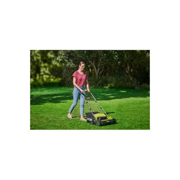RYOBI - 18V Borstlös markör/luftare Ø 35 cm 2-i-1 - 2 litium + 18V 4,0 Ah batterier och laddare - RY18SFX35A-240