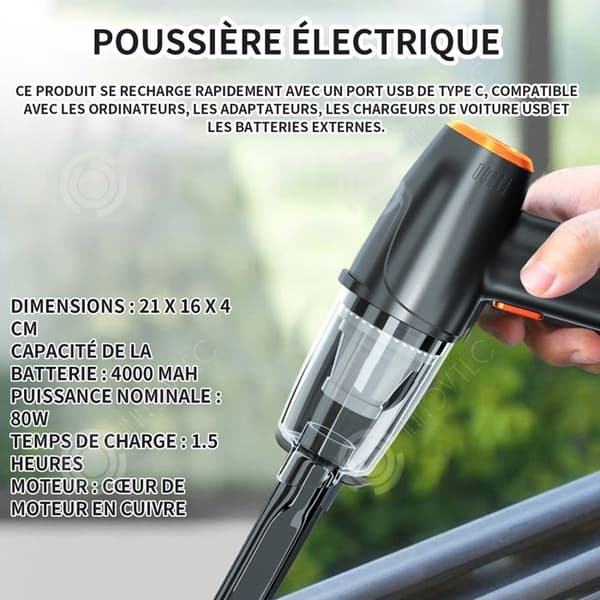 INN Tryckluftsfläkt 21 x 16 x 4cm luftdamm dammblåsare elektriska dammblåsare elektronikprodukt