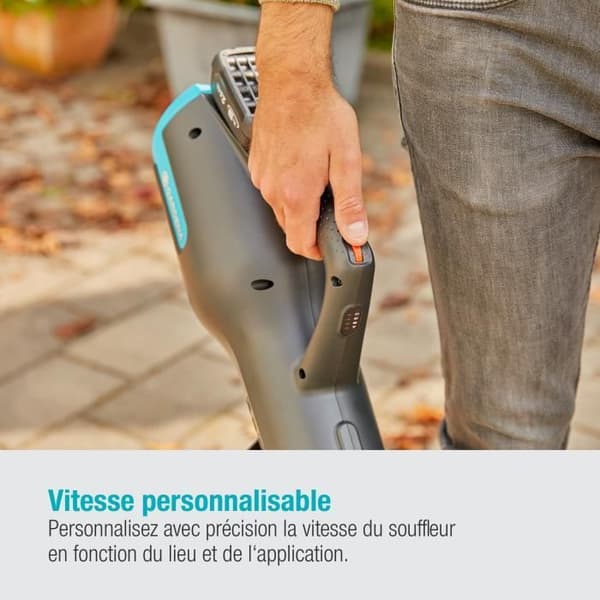GARDENA batteribladblåsare - PowerJet 18V P4A - 18V (Levereras med batteri och laddare)