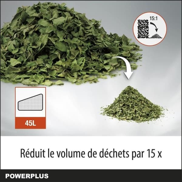 Dual Power 3-i-1 batteridrevet løvblæser POWDPG75270 - 40 V, 210 km/t, uden batteri eller oplader
