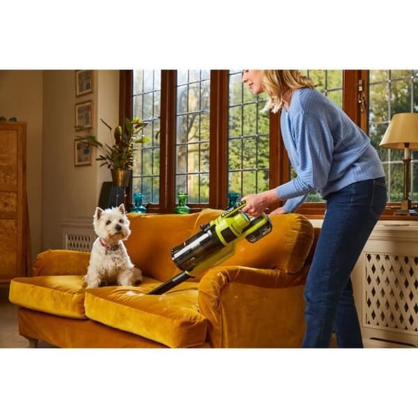 RYOBI HANDDAMMSUGARE 18V TRÅDLÖS MED BATTERI ONE+ - BORSTLOST MOTOR