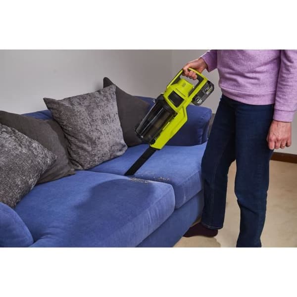 RYOBI HANDDAMMSUGARE 18V TRÅDLÖS MED BATTERI ONE+ - BORSTLOST MOTOR