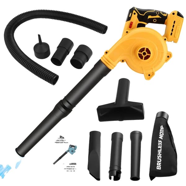 20V Trådløs Blæser til Blade, 2-i-1 Funktionalitet, 16000 RPM Hastighed,Brun