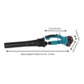 Pikkukuva 3 / 4: 21V Ilmapuhallin, 600W Maksimiteho, 85 mph Tuulennopeus, 15000mAh Akka