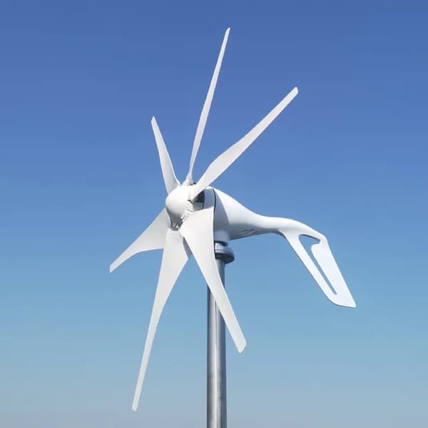 Vindmølle generator, MPPT hybrid controller, Alternativ energi, 12V, kun vindmølle, 1000w 6 blade