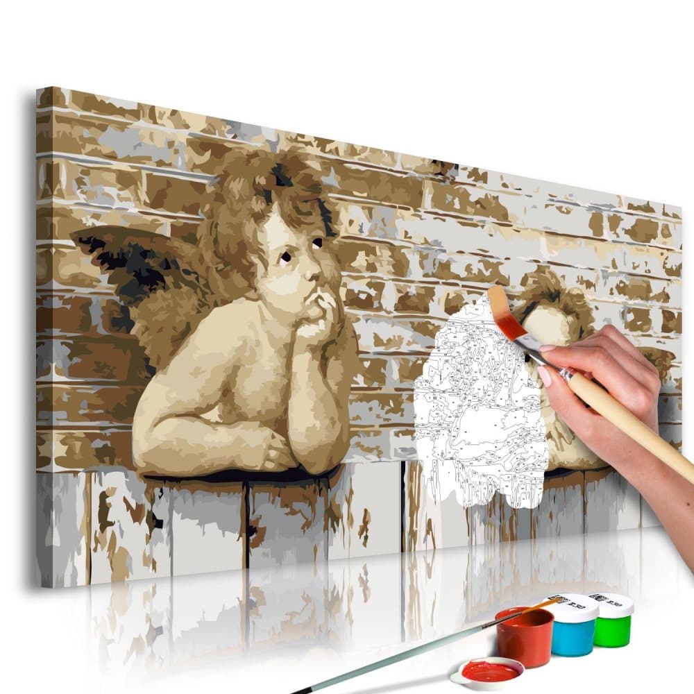 DIY lærred maleri - Raphael's Angels