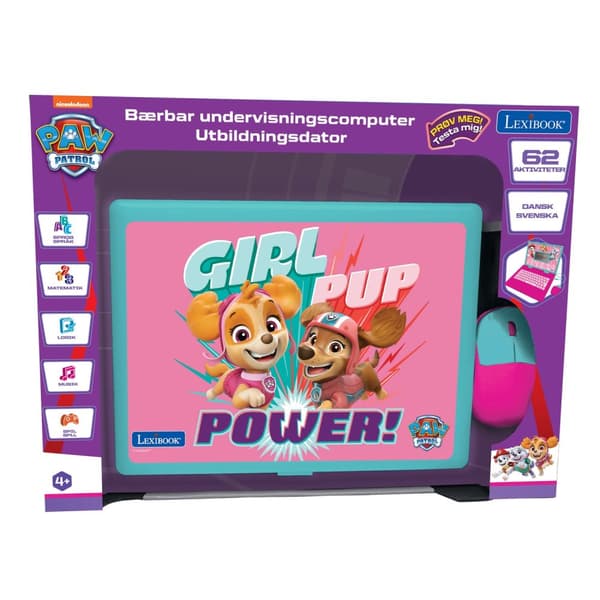 Paw Patrol Skye Lexibook Koulutustietokone, jossa on 62 toimintoa SE/DK