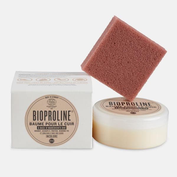 BIOPROLINE ORGANIC LEATHER BALM, lädervax ljus färg