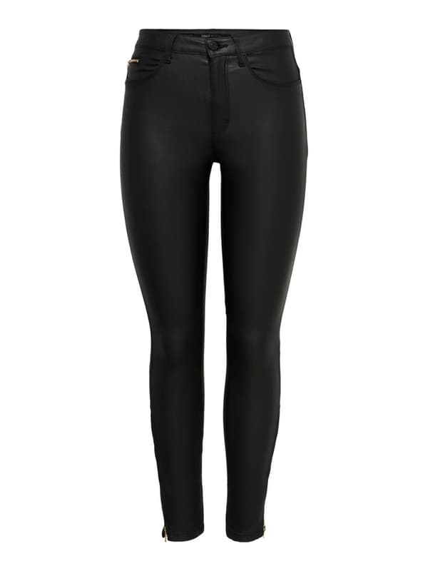 Only - onlRoyal HW Coated Ankle Zip Pant