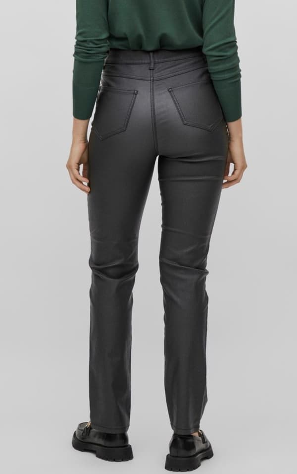 Vila - Vicommit Coated HW Straight Pant