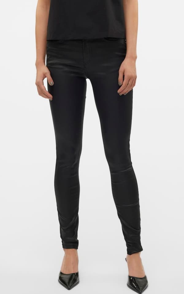 Vero Moda - vmFlash MR Skinny Coated Pants