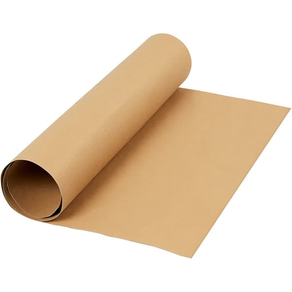 Läderpapper - B: 50 cm - Tjock 0,55 mm - Ljusbrun - 1 m