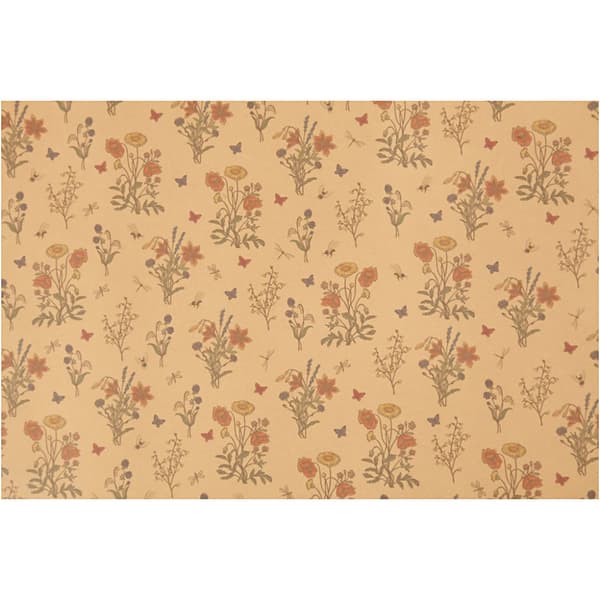 Läderpapper - Blommor - 50 cm
