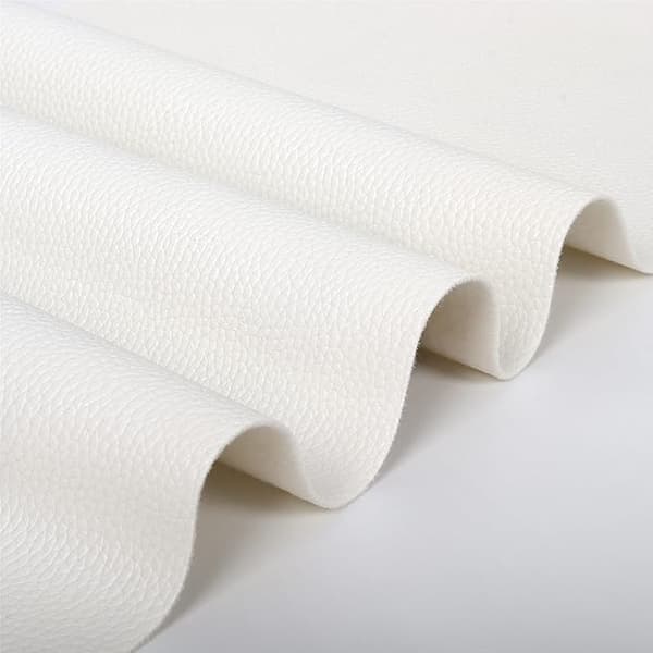 Hvidt bonded kunstlæder(Bonded Leather) 5-30m rulle  hvid