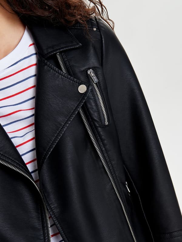 Only - onlGemma Faux Leather Biker