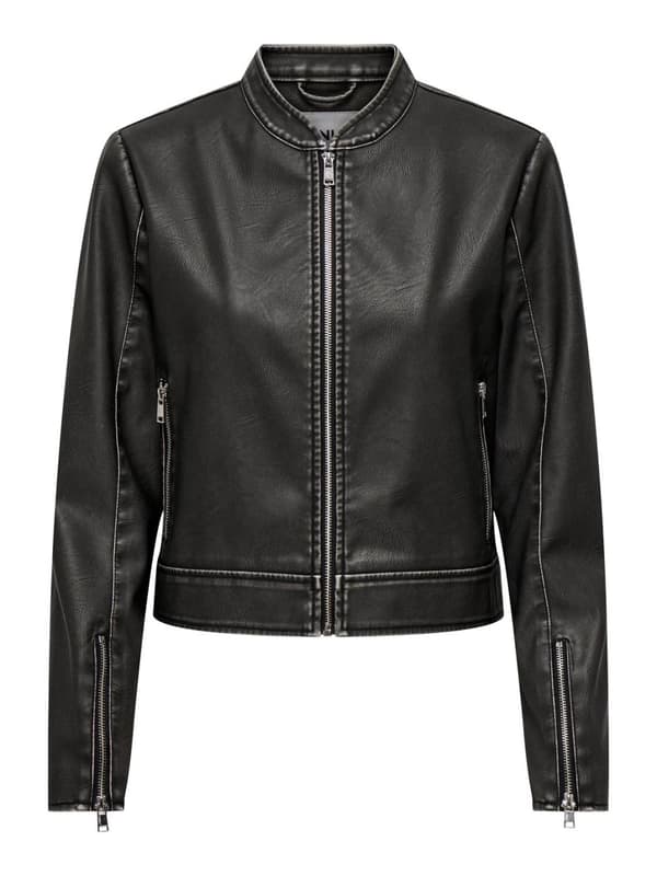 Only - onlMindy Faux Leather Washed Jacket