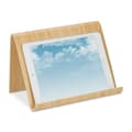 Miniatyrbild 1 av 4: Relaxdays - 10046321 - Praktisk Bokhållare, Stöd för Din Surfplatta, i Trä, Modern Design, Kök och Kontor, Natur
