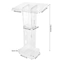 Miniatyrbild 2 av 2: Akrylpodium, LED-belysning, modern design,transparent