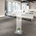 Miniatyrbillede 2 af 4: Acryl Podium Stativ, Elegant Gennemsigtig Design, Letvægts og Holdbart, Praktisk Opbevaring