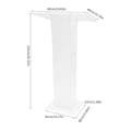 Miniatyrbild 2 av 2: Akrylpodium, Modern Design, Praktisk Förvaringshylla,transparent