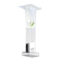 Miniatyrbild 2 av 2: Klar akrylpodium, blå LED-lampa, modern design, golvställ,transparent