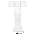 Miniatyrbild 2 av 2: Klar akrylpodium, blå LED-lampa, modern design,transparent