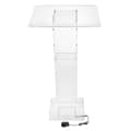 Miniatyrbild 1 av 2: Klar akrylpodium, blå LED-lampa, modern design,transparent