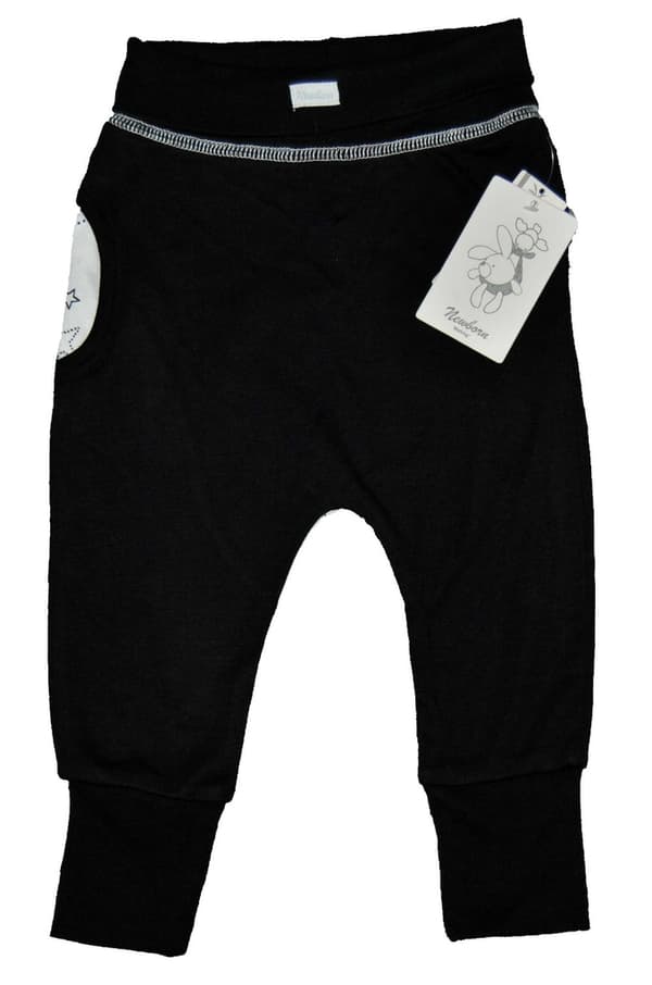 Babybukser sorte med stjerner Bamboo Sort 50