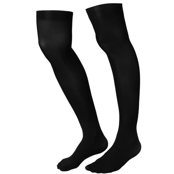 Overknee-strumpor svart - svart