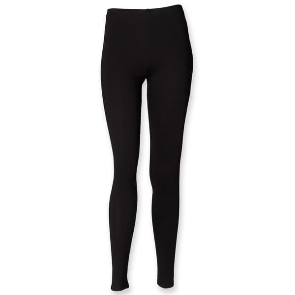 Skinni Minni Girls Plain Leggings (Pack of 2) Black 3-4 Years