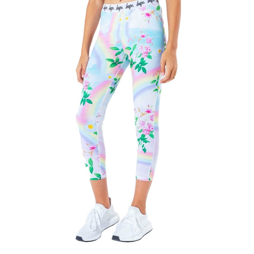 Hype Girls Rainbow Daisy Leggings