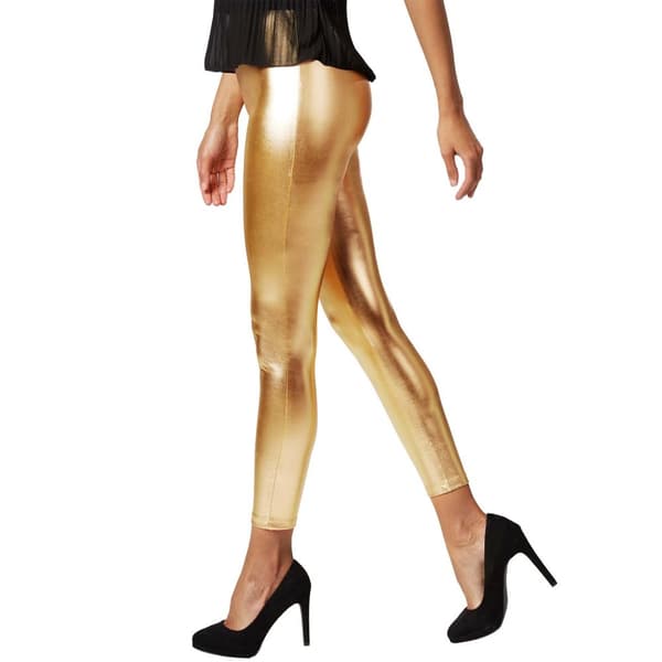 Metallic-leggings guld